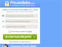Tablet Screenshot of privatebebe.com
